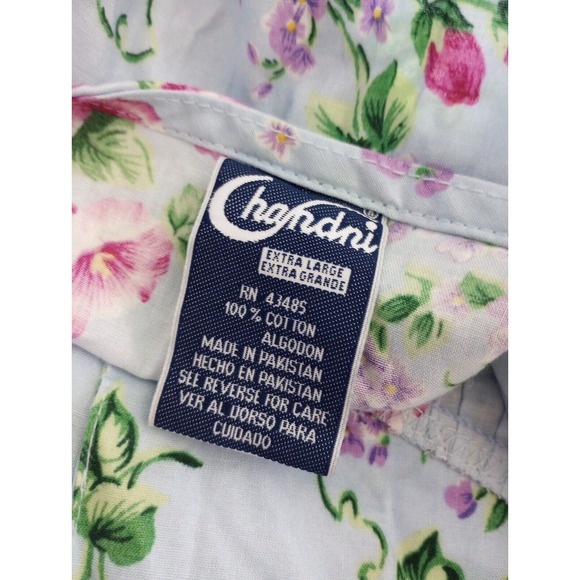 Chandni Dress Women XL 16/18 Floral Sweetheart Pastel Fit Flare Maxi Colorful - Picture 6 of 10